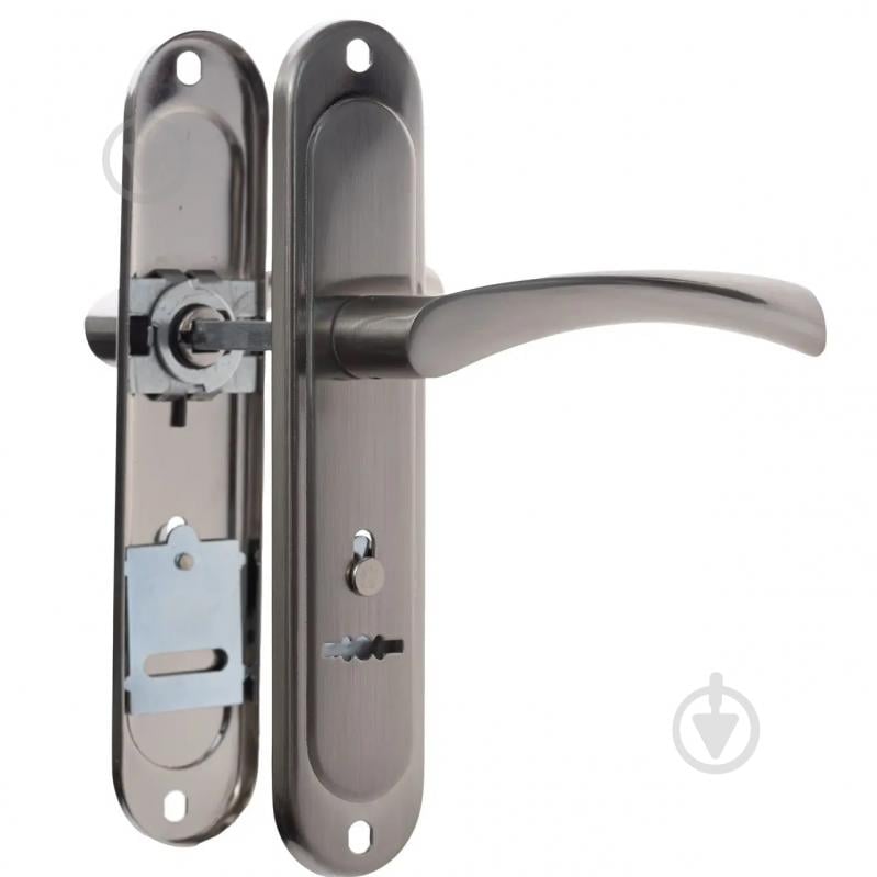 Ручка на планке ASTEX AT-Cornu S77BN на входные и межкомнатные двери цилиндровый 77 мм никель - фото 1 Ручка на планке ASTEX AT-Cornu S77BN на входные и межкомнатные двери цилиндровый 77 мм никель - фото 1