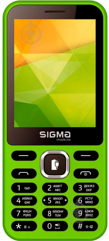 Мобільний телефон Sigma mobile X-style 31 Power green - фото 1