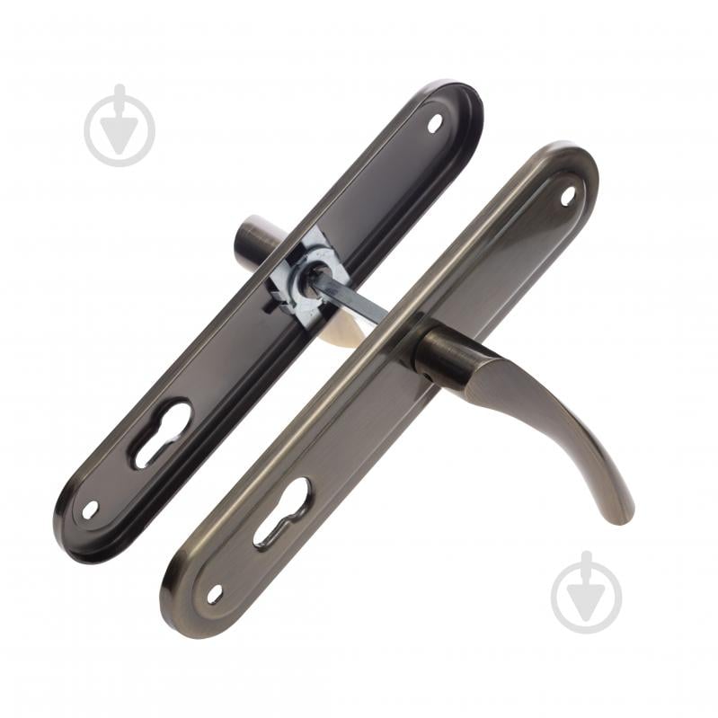 Ручка на планке ASTEX AT-Cornu 85/50 NEWAB на входные и межкомнатные двери цилиндровый 85 мм бронза - фото 2 Ручка на планке ASTEX AT-Cornu 85/50 NEWAB на входные и межкомнатные двери цилиндровый 85 мм бронза - фото 2