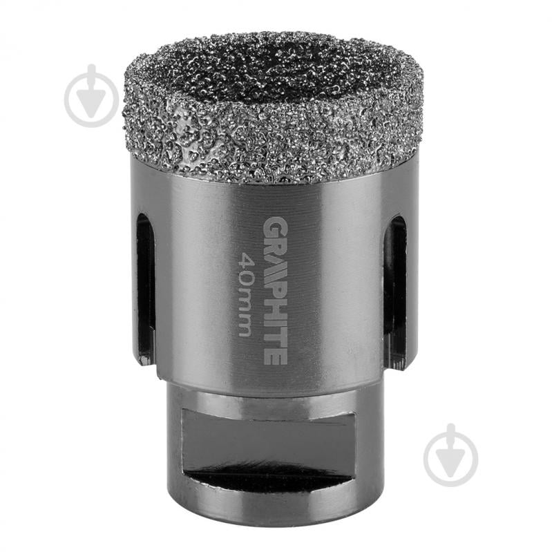 Сверло GRAPHITE корончатое 40 мм x M14 1 шт. 55h311 - фото 1