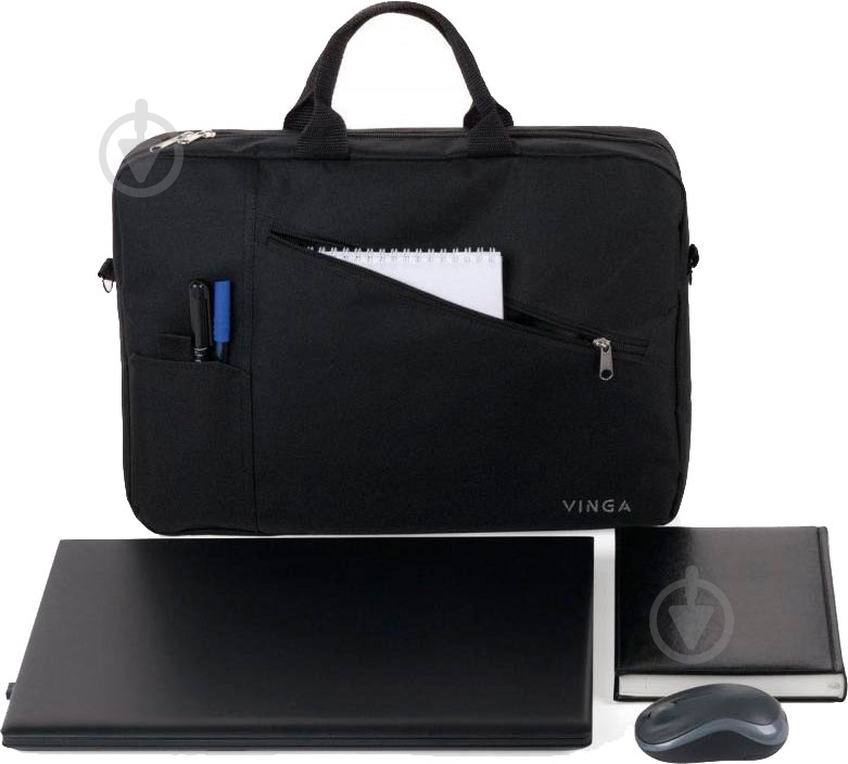 Сумка для ноутбука Vinga 15.6" black (NB120BK) - фото 10 Сумка для ноутбука Vinga 15.6" black (NB120BK) - фото 10
