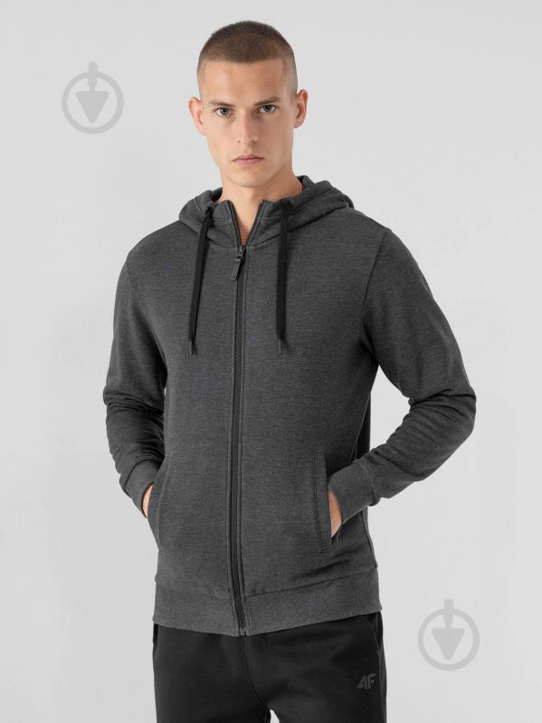 Свитшот 4F D4Z21-BLM303-24M р. M серый меланж - фото 1