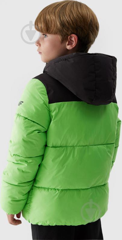 Пуховик для хлопчиків 4F DOWN JACKET M274 4FJAW23TDJAM274-45S зелений - фото 5