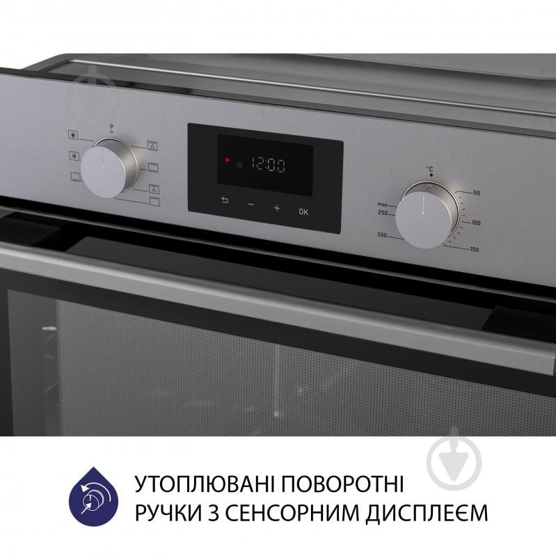 Духовой шкаф Minola EOD 675 Dove Gray электрический полновстраиваемый - фото 5