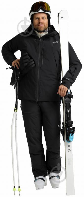 Спортивна куртка Jack Wolfskin FLOWLINE PRO 2L INS JKT M A64887_6000 р.L чорна - фото 3 Спортивна куртка Jack Wolfskin FLOWLINE PRO 2L INS JKT M A64887_6000 р.L чорна - фото 3