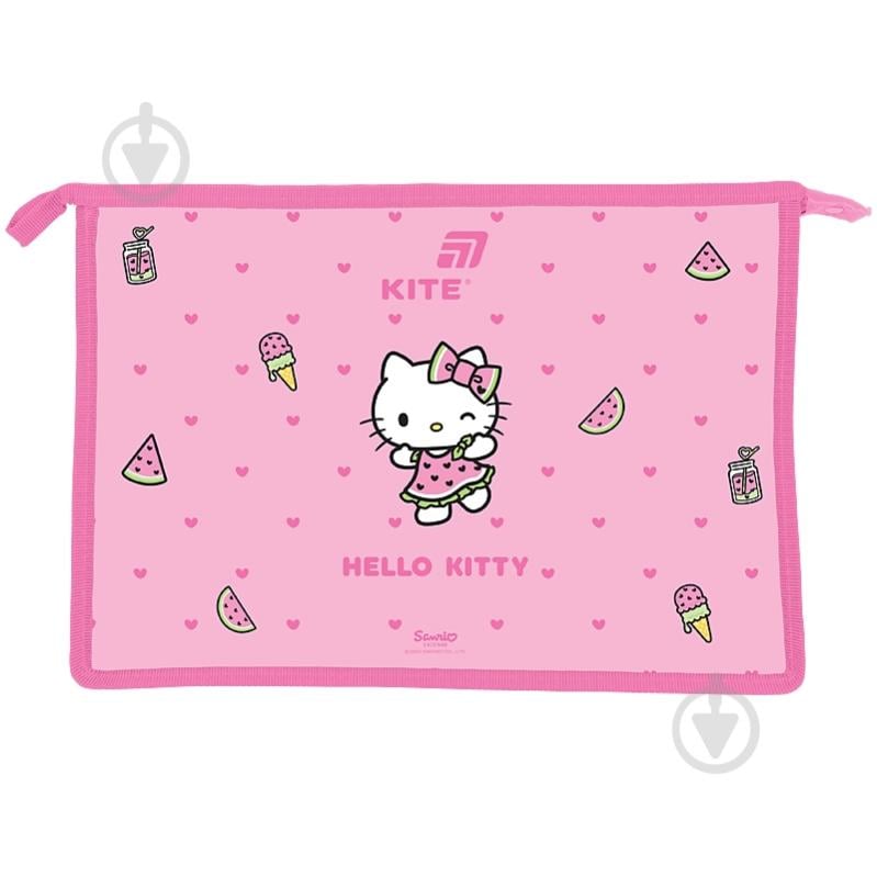 Папка на молнии Hello Kitty A4+ HK26-428 KITE - фото 1