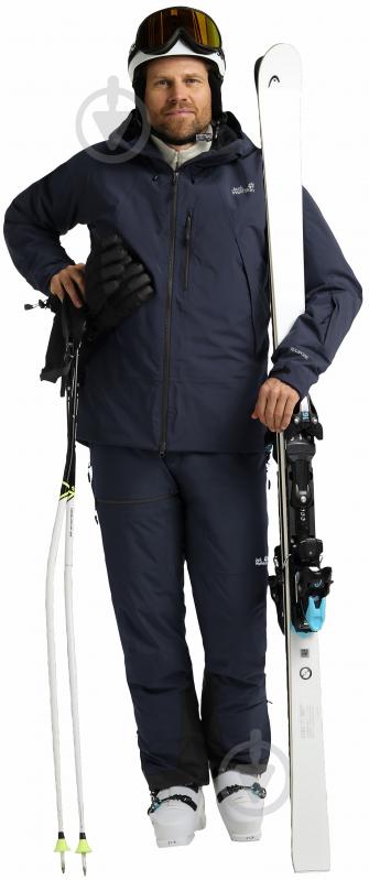 Спортивна куртка Jack Wolfskin FLOWLINE PRO 2L INS JKT M A64887_C0412 р.M синя - фото 3 Спортивна куртка Jack Wolfskin FLOWLINE PRO 2L INS JKT M A64887_C0412 р.M синя - фото 3
