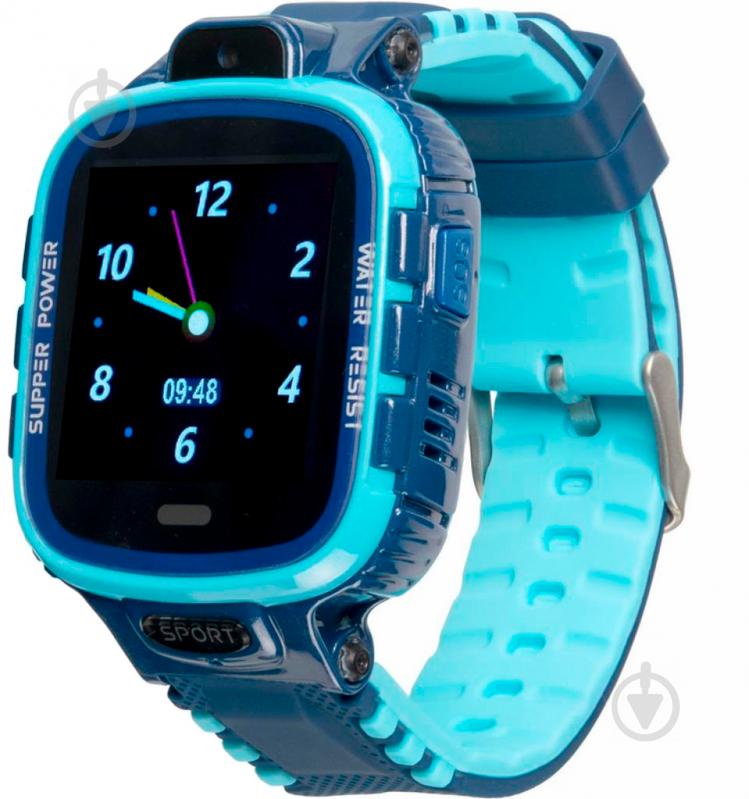 Смарт-годинник дитячий Gelius PRO KID з GPS трекером blue (GP-PK001) - фото 1