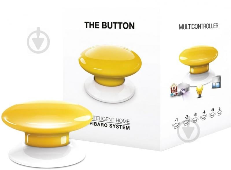 Умная кнопка Fibaro The Button FGPB-101-4_ZW5 желтый - фото 14