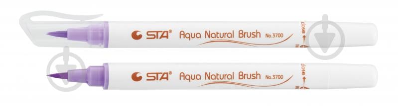 Маркер акварельный STA кисточка AQUA NATURAL BRUSH STA3700-19 мальва - фото 1