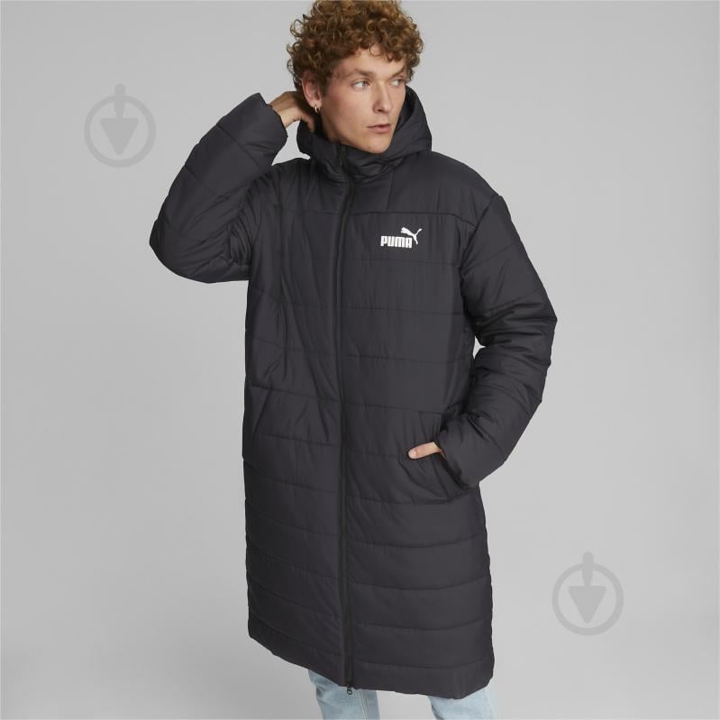 Пальто чоловіче зимове Puma ESS+ HOODED PADDED COAT 67171201 р.XL чорна - фото 3