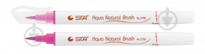 Маркер акварельний STA пензлик AQUA NATURAL BRUSH STA3700-21 яскраво-рожевий - фото 1