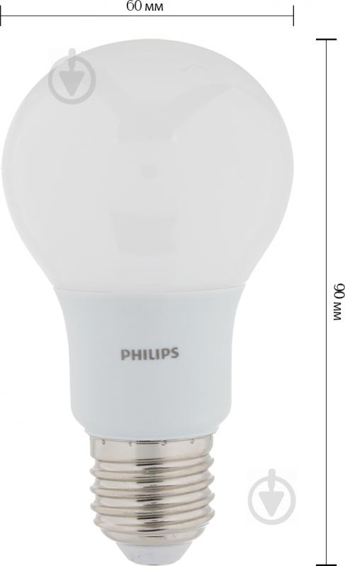 Лампа світлодіодна Philips LEDBulb 6 Вт A60 матова E27 230 В 3000 К 929001162007 - фото 3