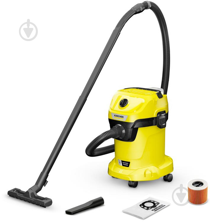 Пылесос Karcher хозяйственный WD 3-18 V-17/20 (18 В) 1.628-550.0 - фото 2