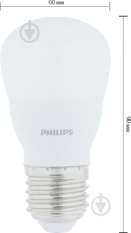 Лампа світлодіодна Philips LEDBulb 4 Вт P45 матова E27 220 В 6500 К 929001161007 - фото 3