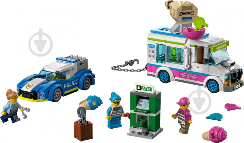 Конструктор LEGO City Поліцейське переслідування фургона з морозивом 60314 - фото 2