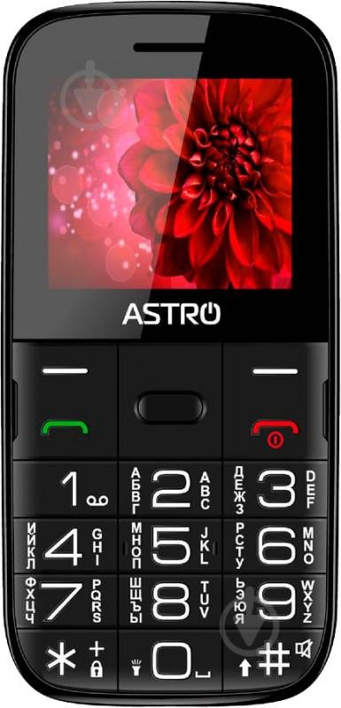 Мобільний телефон Astro A241 Dual Sim black - фото 1