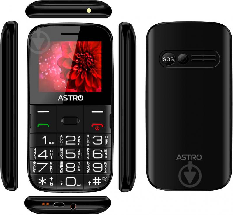 Мобільний телефон Astro A241 Dual Sim black - фото 3