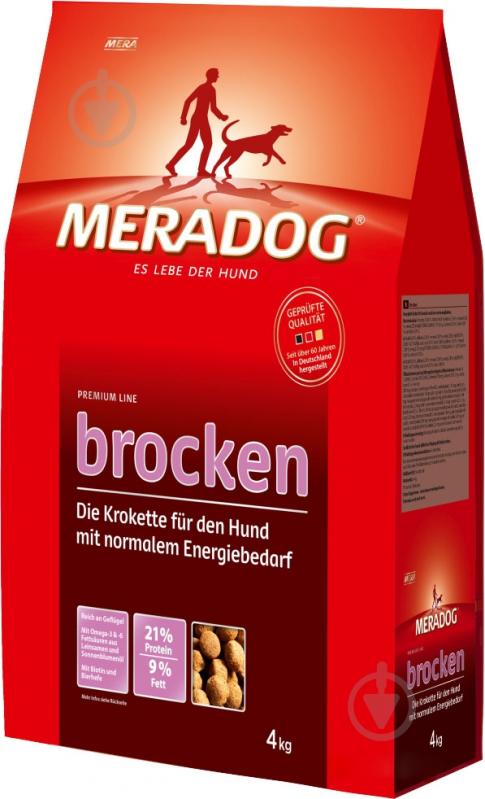 Корм для усіх порід MERA Dog Brocken 4 кг (м'ясо птиці, злаки) 4 кг - фото 1