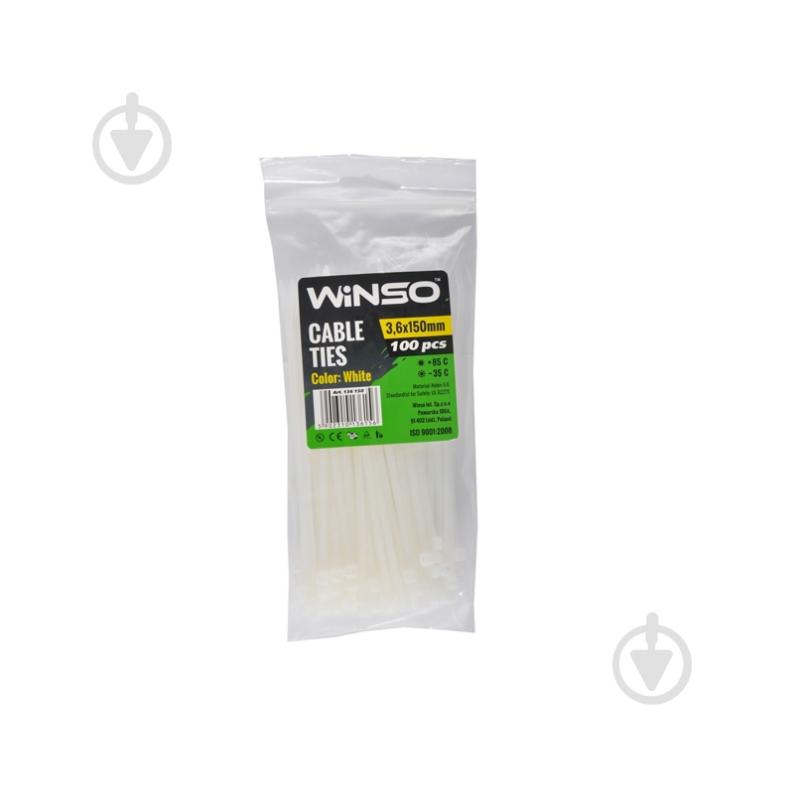 Хомут пластиковий WINSO 3,6х150 мм 100 шт. 136150 - фото 1
