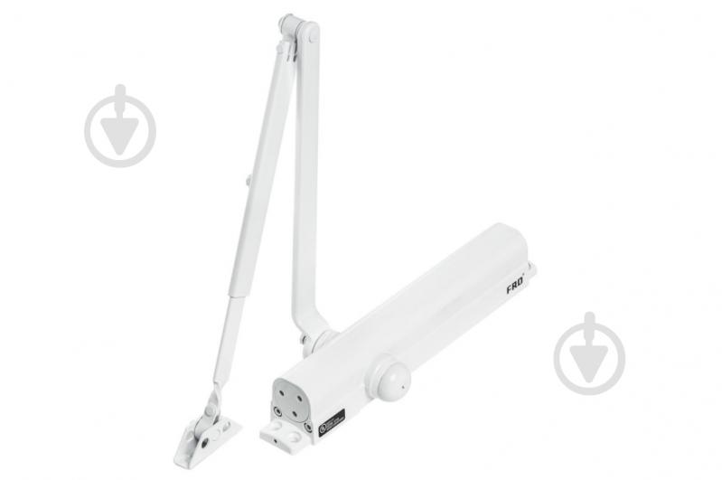 Доводчик дверной ASTEX FRD B5W 1250 мм Ral 9016 белый 120 кг - фото 1