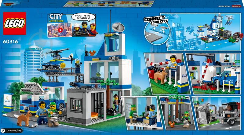 Конструктор LEGO City Полицейский участок 60316 - фото 6