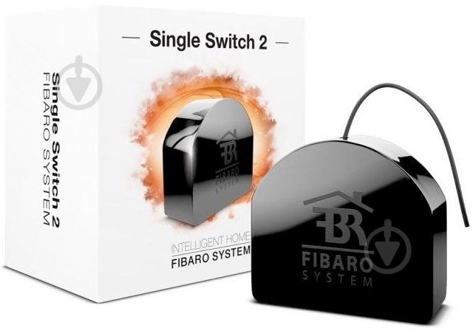 Умное реле Fibaro Single Switch 2 FGS-213_ZW5 черный - фото 2