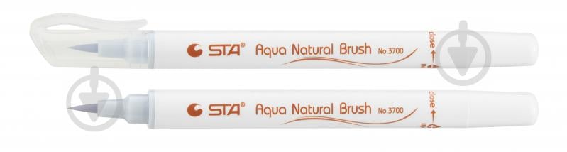 Маркер акварельный STA кисточка AQUA NATURAL BRUSH STA3700-25 бледно-синий - фото 1