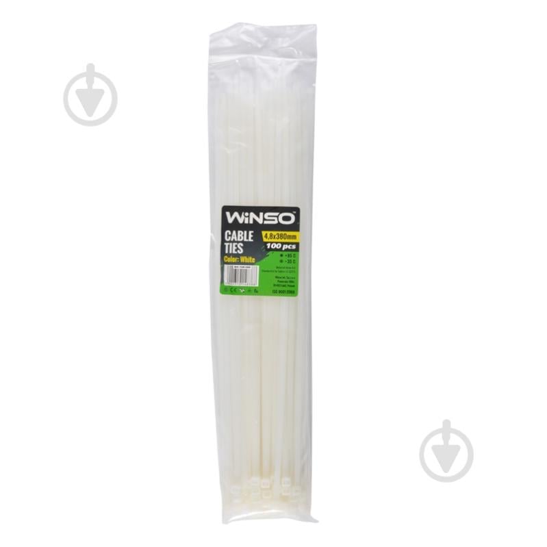 Хомут пластиковый WINSO 4,8х300 мм 100 шт. 148380 - фото 1