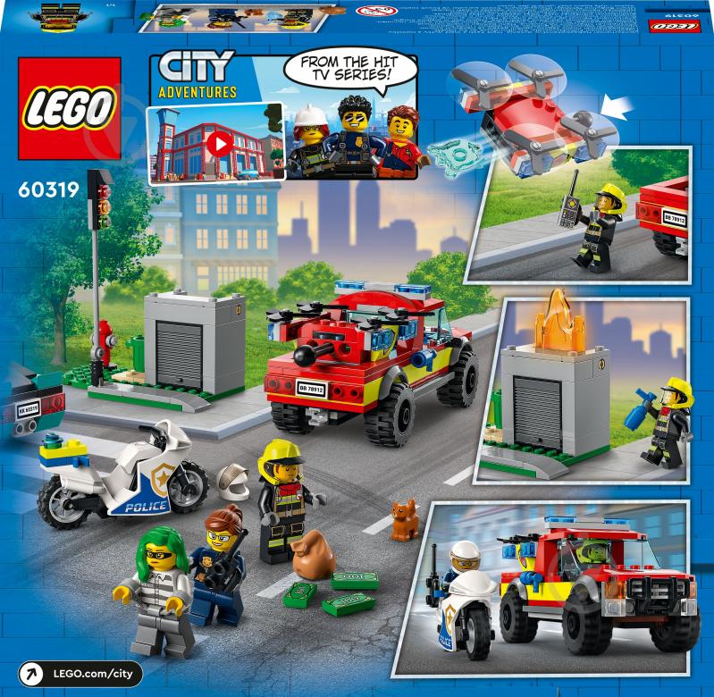 Конструктор LEGO City Пожежна рятувальна служба і поліцейське переслідування 60319 - фото 6