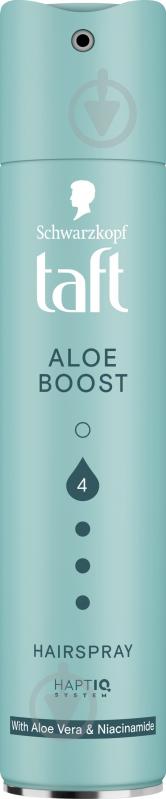 Лак для волос TAFT Aloe Boost 4 250 мл - фото 1