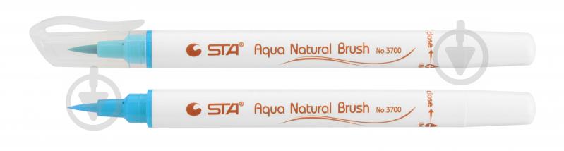 Маркер акварельный STA кисточка AQUA NATURAL BRUSH STA3700-27 голубой - фото 1