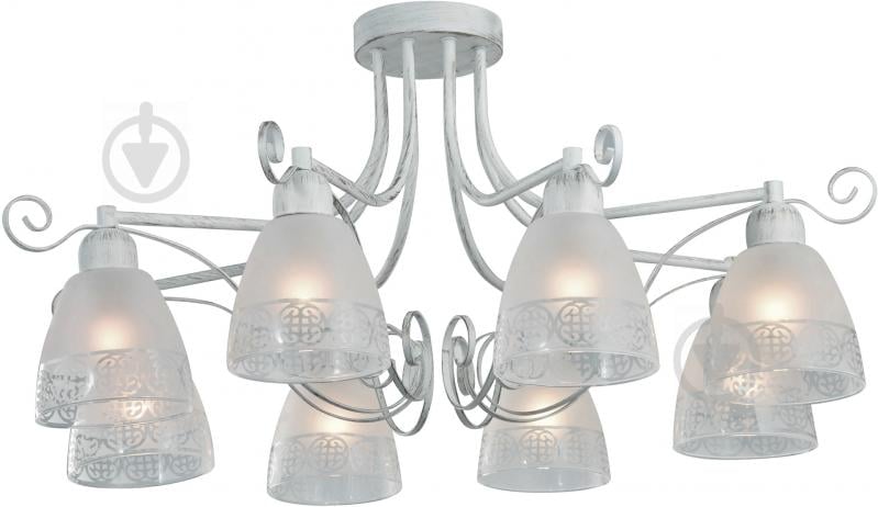 Люстра потолочная Victoria Lighting 8xE14 античный белый Lucia/PL8 - фото 1