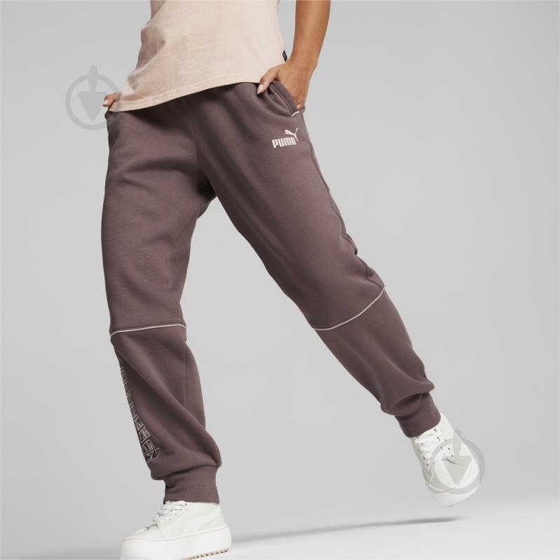 Брюки Puma PUMA POWER SAFARI HIGH-WAIST PANTS FL CL 67175575 р. M сливовый - фото 3