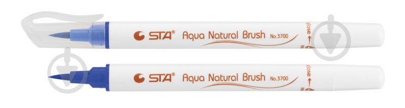 Маркер акварельный STA кисточка AQUA NATURAL BRUSH STA3700-30 Napoleon синий - фото 1