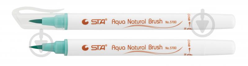 Маркер акварельный STA кисточка AQUA NATURAL BRUSH STA3700-35 мятный - фото 1