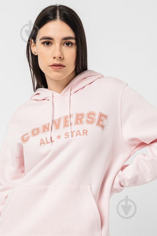 Джемпер Converse CLASSIC FIT ALL STAR SINGLE SCREEN PRINT HOODIE BB 10025411-188 р.L рожевий - фото 2