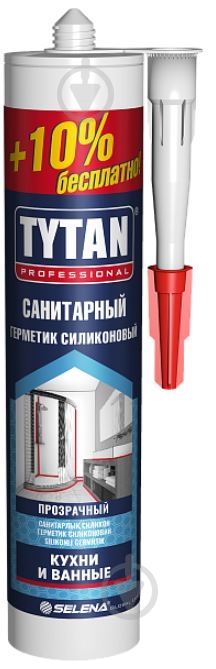 Герметик силіконовий Tytan EXTRA 10% санітарний прозорий 310 мл - фото 1