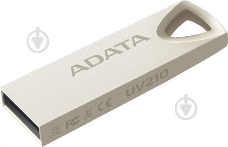 Флеш-память USB ADATA UV210 16 ГБ USB 2.0 gold (AUV210-16G-RGD) - фото 1