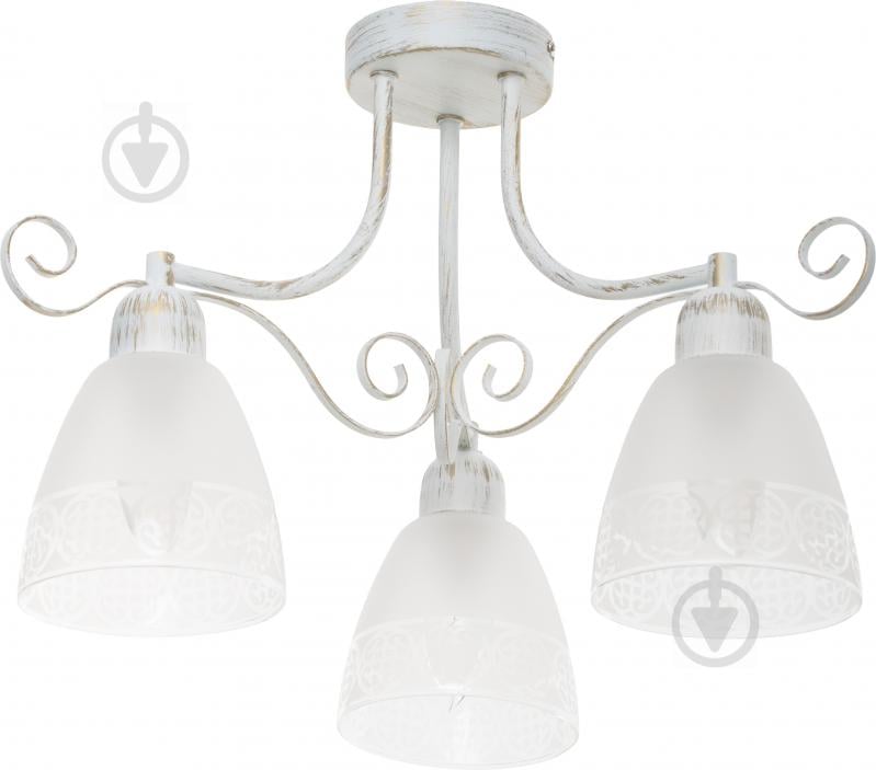 Люстра потолочная Victoria Lighting 3xE14 античный белый Lucia/PL3 - фото 1