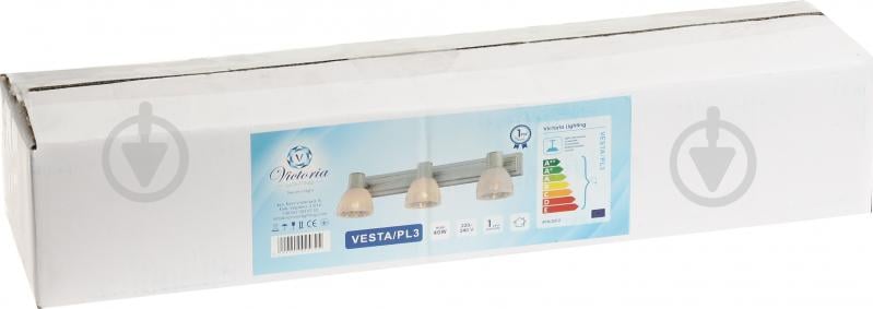 Спот Victoria Lighting 3x40 Вт E14 античний білий VESTA/PL3 - фото 3