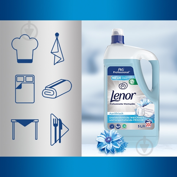 Кондиционер для белья Lenor Профессиональная формула Пробуждение Весны 5 л - фото 2