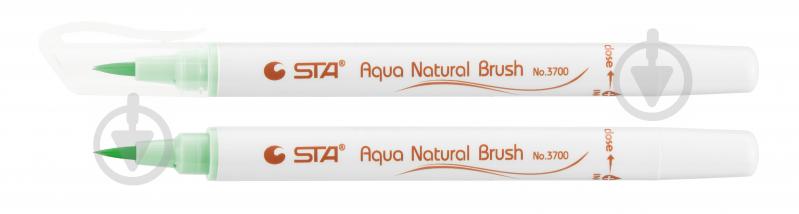 Маркер акварельный STA кисточка AQUA NATURAL BRUSH STA3700-42 светло-зеленый - фото 1