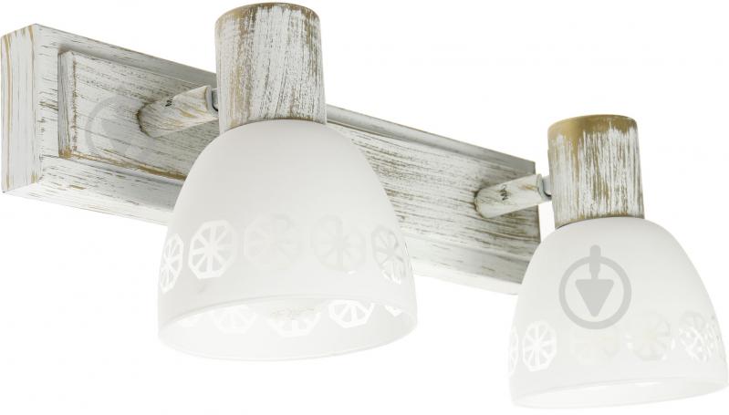 Спот Victoria Lighting 2x40 Вт E14 античний білий VESTA/PL2 - фото 1