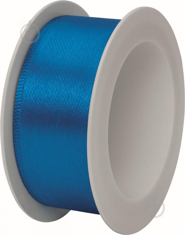 Лента декоративная STEWO сатиновая Satin spool 2,5 см 3 м синий - фото 1