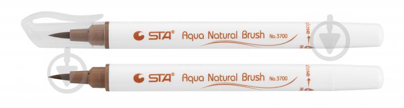 Маркер акварельный STA кисточка AQUA NATURAL BRUSH STA3700-49 ореховый - фото 1