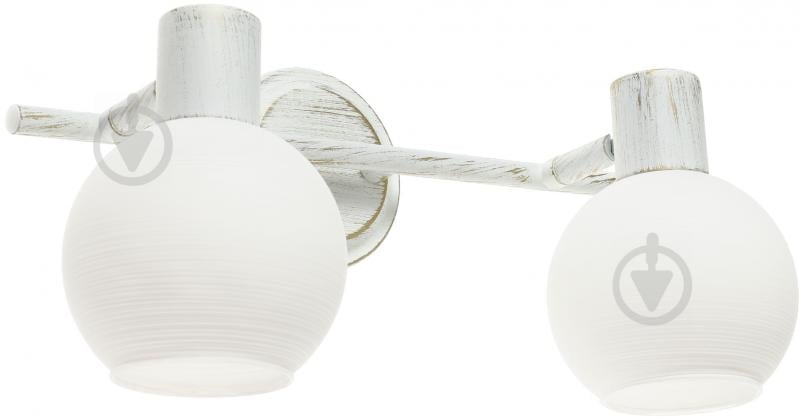 Спот Victoria Lighting 2x40 Вт E14 античний білий RODOS/PL2 - фото 1