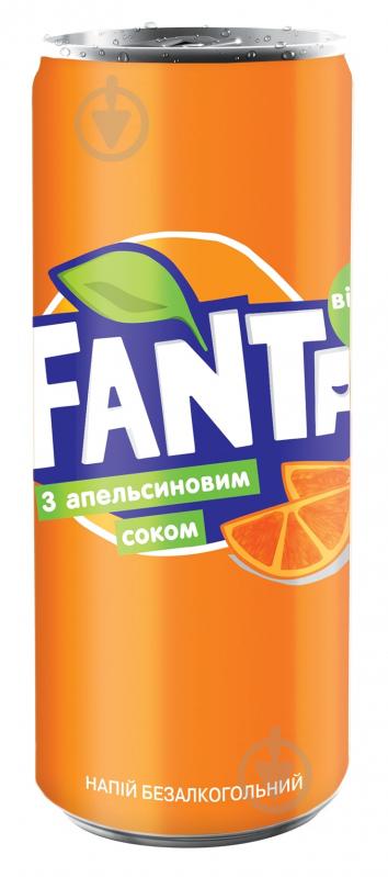 Безалкогольный напиток Fanta Апельсин 0,33 л (5449000011527) - фото 1