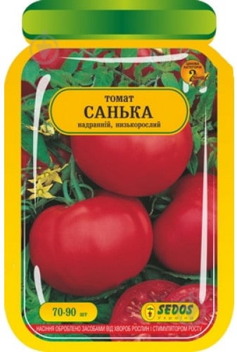 Насіння Яскрава томат Санька 70-90 шт. - фото 1