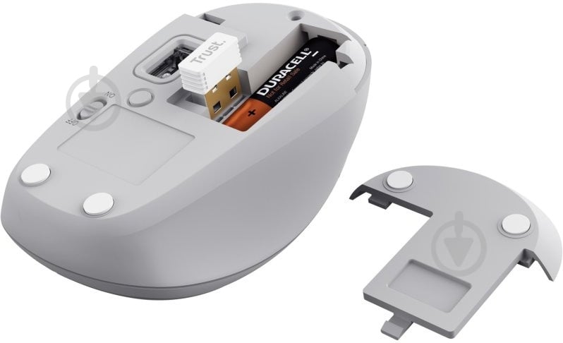 Мишка Trust Yvi+ Compact Multi-Device WL/BT/USB-A white (25454_TRUST) - фото 4